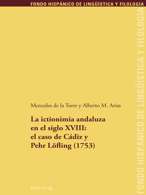 cover image of La ictionimia andaluza en el siglo XVIII